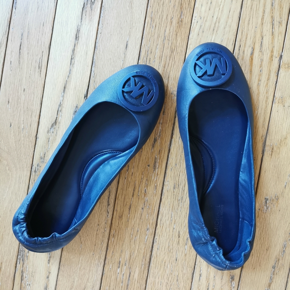 MK leather flats
